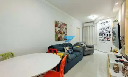 PERTO DA PRAIA - Apartamento reformado com 1 quarto - Praia do Tombo, Guarujá.