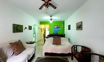 Apartamento reformado a uma quadra da praia das astúrias com 2 dormitórios à venda - jardim astúrias - guarujá/sp