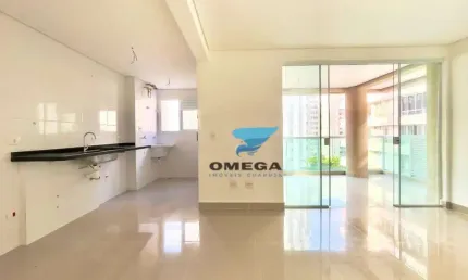 Apartamento com 2 dormitórios e ampla sacada gourmet à venda na Praia das pitangueiras - Guarujá/SP