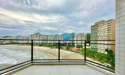 Apartamento à venda - frente mar - 2 vagas de garagem - pitangueiras - guarujá.
