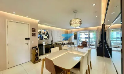 Apartamento com 3 dormitórios à venda - prédio novo - lazer completo -praia das pitangueiras - guarujá.