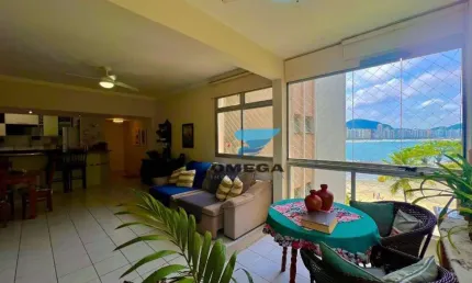 FRENTE MAR - Apartamento pé na areia com 3 dormitórios à venda na praia das Astúrias - Guarujá/SP