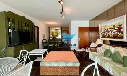Vista mar - apartamento debruçado sobre o mar  -  com 4 dormitórios sendo 1 suíte à venda - pitangueiras - guarujá/sp