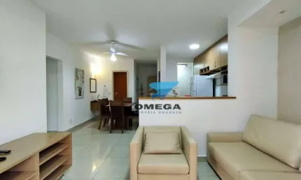 PERTO DO MAR - Flat com varanda e 2 dormitórios à venda na praia das Pitangueiras - Guarujá/SP