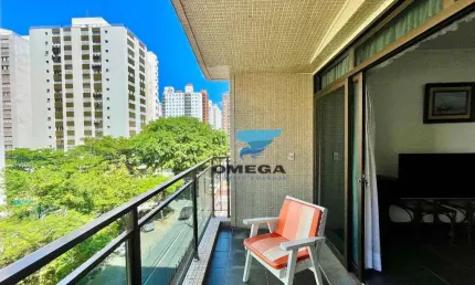 Apartamento com vista mar  à venda pertinho do mar na praia das pitangueiras - guarujá/sp. localização privilegiada!