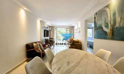Apartamento à venda na praia das Pitangueiras no Guarujá I Omega Imoveis