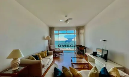 Apartamento frente mar à venda na praia das pitangueiras no guarujá i omega imoveis