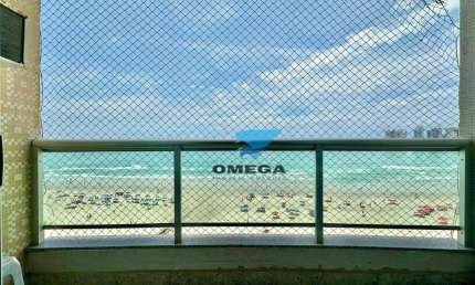 Apartamento vista mar à venda na praia das Pitangueiras no Guarujá I Omega Imoveis