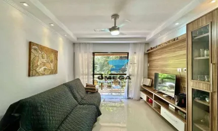 Apartamento reformado à venda na praia das Pitangueiras em Guarujá | Omega Imóveis