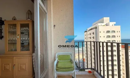 Apartamento com vista mar à venda na praia das pitangueiras no guarujá i omega imoveis