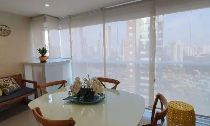 ** vision anália franco - maravilhoso studio em andar alto c/ ampla varanda gourmet - 1 vaga **