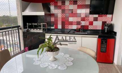 ** Clima do Bosque - OPORTUNIDADE - Maravilhoso apto. em andar alto c/ ampla varanda gourmet c/ churrasqueira - 2 Vagas **