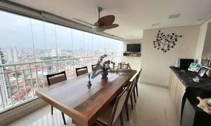 ** Serenitá - PORTEIRA FECHADA - Maravilhoso apto. em andar alto c/ ampla varanda gourmet c/ churrasqueira - 4 Vagas + Depósito **