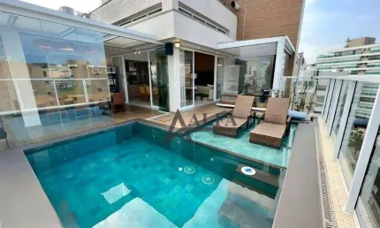 ** Casa Del Mar - OPORTUNIDADE - Cinematográfica cobertura penthouse c/ piscina c/ deck molhado e ampla área gourmet c/ churrasqueira - 4 Vagas **