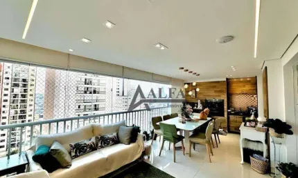** terraças tatuapé - imperdível - maravilhoso apto. em andar alto c/ ampla varanda gourmet de 25 m² c/ churrasqueira - 2 vagas **
