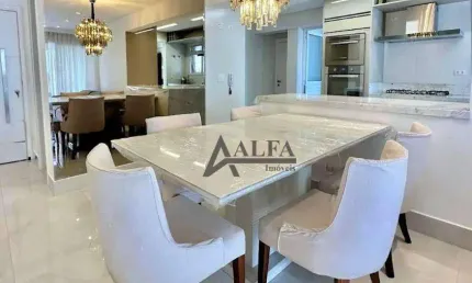 ** Edifício Málaga - Cinematográfico apartamento em andar alto c/ ampla varanda gourmet c/ churrasqueira **