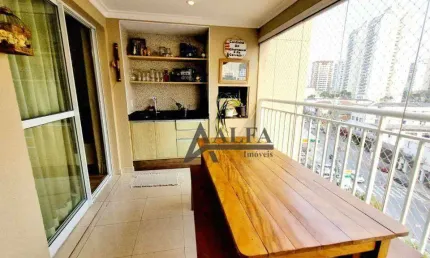 ** inspiratto - oportunidade - lindo apto. c/ ampla varanda gourmet c/ churrasqueira - 2 vagas + depósito **