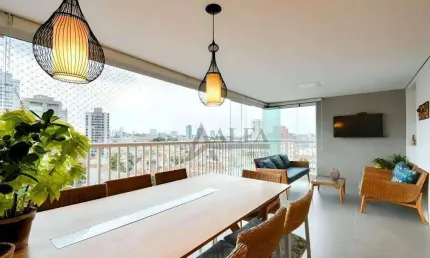 ** terraças tatuapé - oportunidade - cinematográfico apto. em andar alto c/ ampla varanda gourmet c/ churrasqueira - 2 vagas **