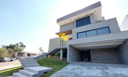 Sobrado à venda em campinas, loteamento parque das sapucaias, com 4 suítes, com 463.11 m²