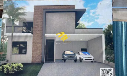 Sobrado à venda em Paulínia, Parque Brasil 500, com 4 suítes, com 312.5 m², Santorini