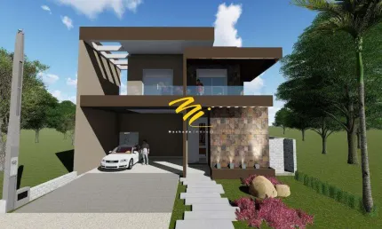 Sobrado à venda em Paulínia, Parque Brasil 500, com 4 suítes, com 250 m², Residencial Royal Garden