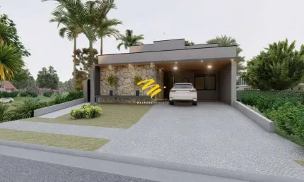 Casa à venda em paulínia, parque brasil 500, com 3 suítes, com 210.38 m², residencial royal garden