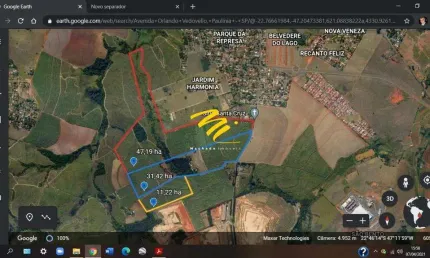 Terreno à venda em Paulínia, Parque da Represa, com 860000 m²