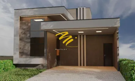Casa à venda em Paulínia, Vila Monte Alegre, com 3 quartos, com 140 m², Terras da Estância
