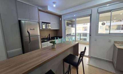 Apartamento com 1 dormitório para alugar, 40 m² por R$ 3.695,00/mês - Jardim Aquarius - São José dos Campos/SP