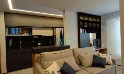 Apartamento com 1 dormitório para alugar, 45 m² por r$ 5.400,00/mês - jardim aquarius - são josé dos campos/sp