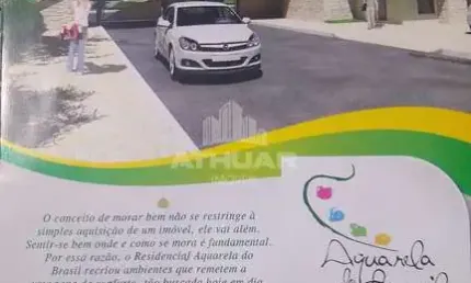 Terreno no loteamento fechado aquarela do brasil - cascavel