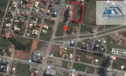 Terreno comercial para alugar na Rua Latina, Pagani, Palhoça