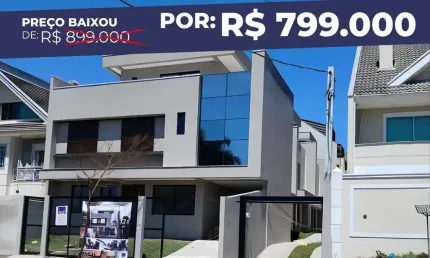 Casa com 3 quartos à venda na rua pedro demeterco, 800, jardim das américas, curitiba por r$ 799.000