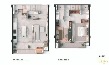 Apartamento com 2 quartos à venda na Rua Rosa Neumann, 315, Campina do Siqueira, Curitiba por R$ 1.152.599