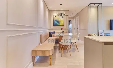 Apartamento com 3 dormitórios para alugar, 90 m² por R$ 6.878,00/mês - Cabral - Curitiba/PR
