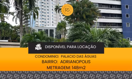 Apartamento para alugar na Avenida Jornalista Umberto Calderaro Filho, 1451, Adrianópolis, Manaus