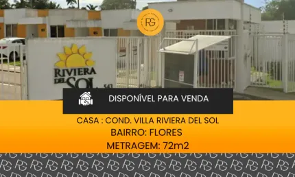 Casa em condomínio fechado com 1 quarto à venda no Flores, Manaus 