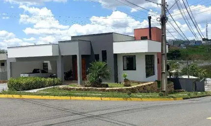 Casa em Condomínio para Locação em Bragança Paulista, Condomínio Villa Real de Bragança, 3 suítes, 4 banheiros, 5 vagas