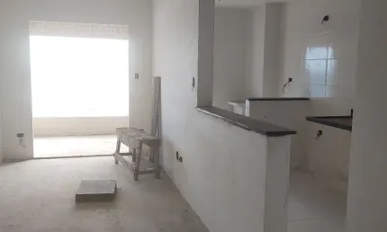 Vila Mirim, apto 2 dorms, suite, vista para o mar. lazer completo