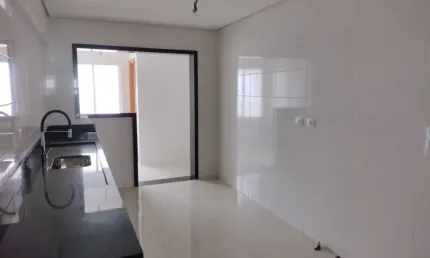 Vila Caiçara, Apto alto padrão frente para o mar 3 dorms, 3 suites, 3 vagas de garagem.
