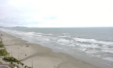 Vila Caiçara - apto alto padrão, frente total para o mar.