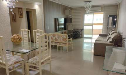 Apartamento 3 quartos mobiliado - 100 metros Mar - Vila Caiçara - Praia Grande - SP - RP463