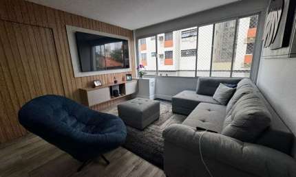 Apartamento 3 quartos suítes - Mobiliado, Prédio Frente mar - Vista mar no Itararé em São Vicente -SP - RP583