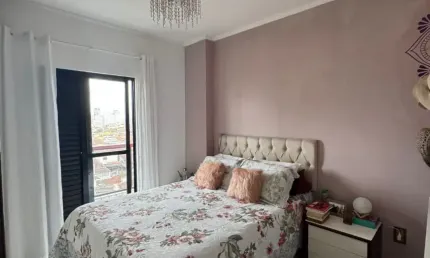 Vila Caiçara, apto 2 dorms, suite, 2 sacadas, próximo ao mar