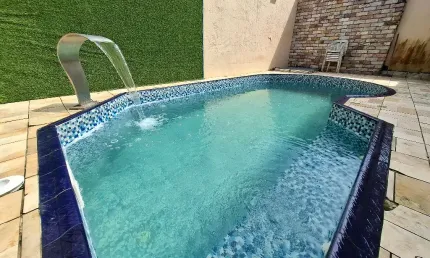 Casa 4 quartos 1 suíte - Piscina - bem proximo da Praia - Jardim Real - Praia Grande - SP - RP479