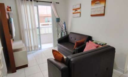 Apartamento 1 quarto - 150 metros do Mar - Caiçara - Praia Grande - SP - RP650