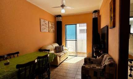 Vila Caiçara, apartamento 1 dormitório, 90 mts do mar