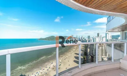 Cobertura triplex, 5 suítes, 3 vagas, praia central, balneário camboriú, sc