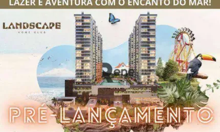 Apartamento 2 quartos, sendo 1 suíte, Home Club Temático, Armação, Penha, SC
