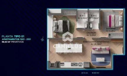 Apartamentos com 2 dormitórios à venda, 70 m² por R$ 687.010 - Morretes - Itapema/SC
